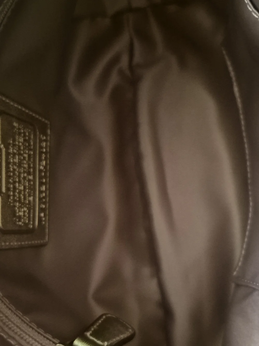 Coach Purple/lilac Signature C Pattern Shoulder Bag with Metallic Trim